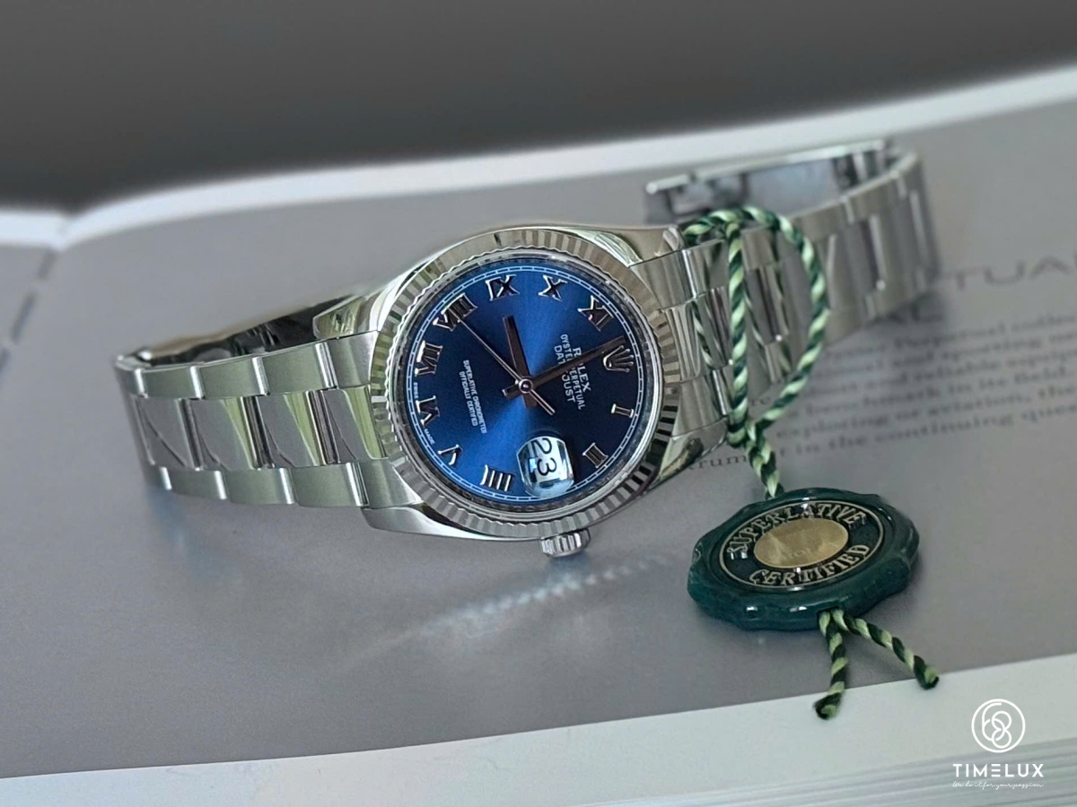 Rolex 116234 Datejust Blue Roman Dial Oyster 36mm 